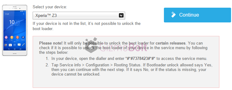 How to Unlock Xperia Z3 Bootloader