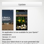 Sony Movie Creator 2.1.A.0.5 app update rolling