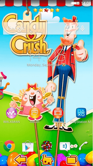 Xperia Theme Candy Crush