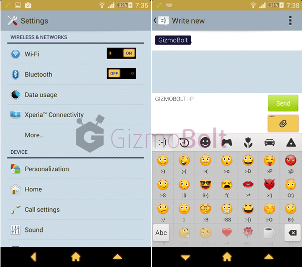 Xperia Who Am I Theme UI