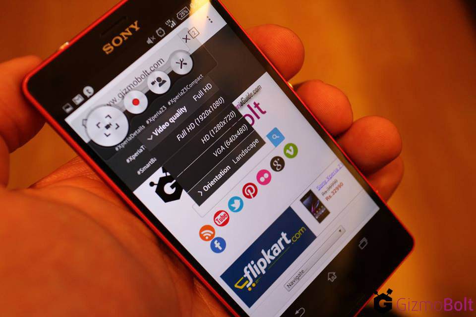 Xperia Z3 Record Screen Feature Video