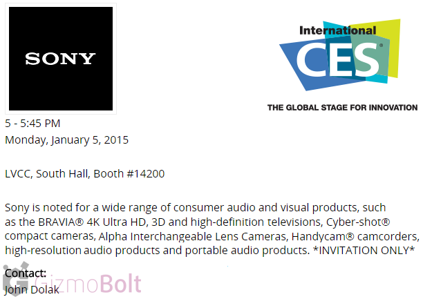 Sony CES 2015 Press Conference