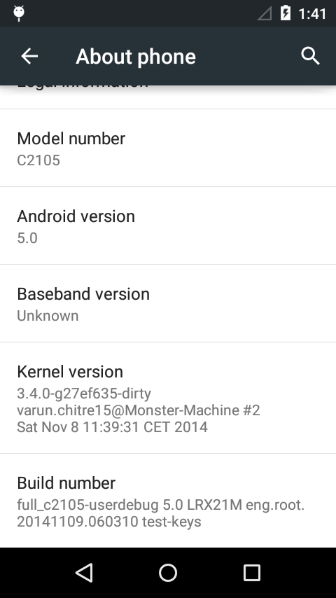 Xperia L Android 5.0 Lollipop AOSP ROM