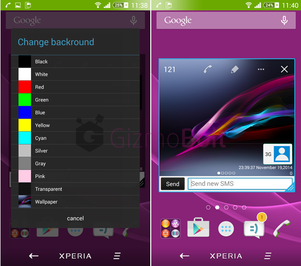 Xperia SMS Small apk