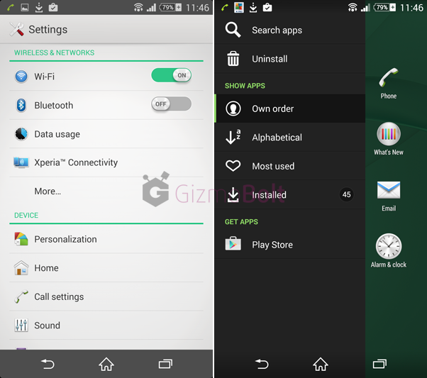 Xperia Style Cover Window Green Theme