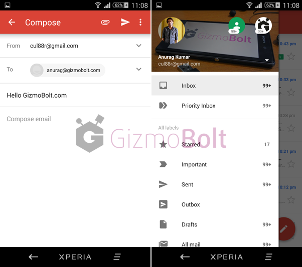 Download Gmail 5.0 apk