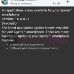 Sony myXperia 0.0.A.0.71 update rolling – Bug Fixing Update