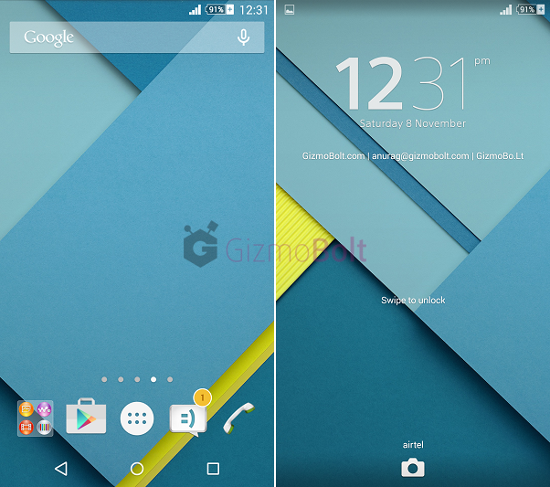 Xperia Android 5.0 Lollipop Theme