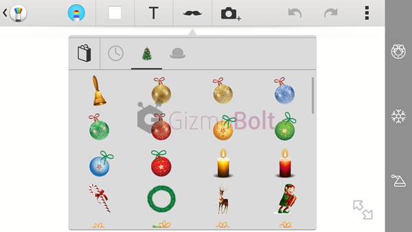 Download Christmas stickers for Sony Sketch app