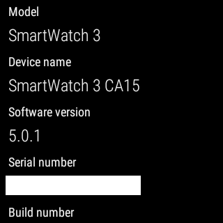 SmartWatch 3 Android 5.0.1 Screenshot