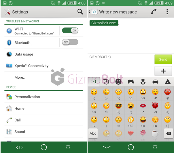 Xperia Green Art Theme apk