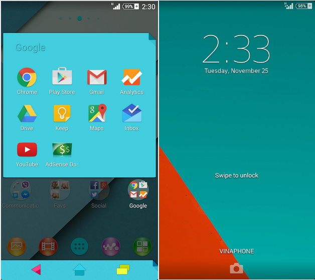 Xperia XP 5.0 Material Theme apk