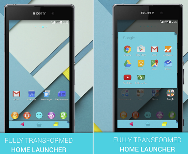 Xperia XP 5.0 Material Theme