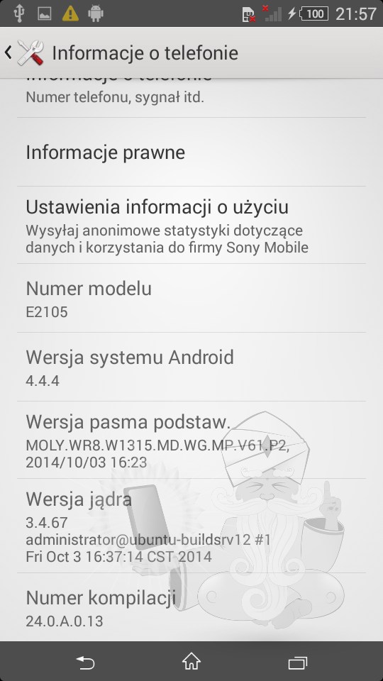 Xperia E4 24.0.A.0.13 firmware Android 4.4.4