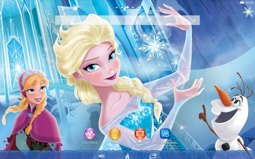 Xperia Frozen Elsa Theme