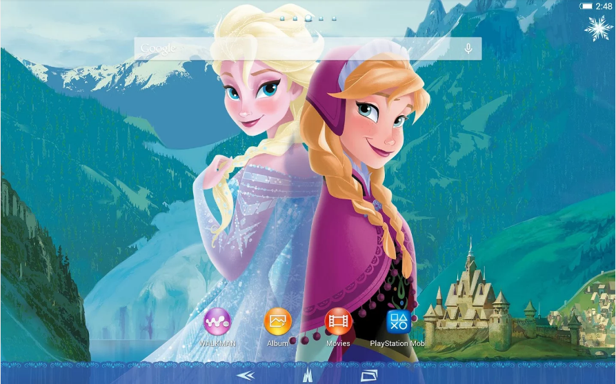 Xperia Frozen Elsa&Anna Theme Theme