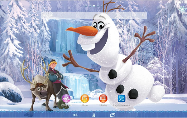 Disney Xperia Frozen Movie Themes Olaf Elsa Anna