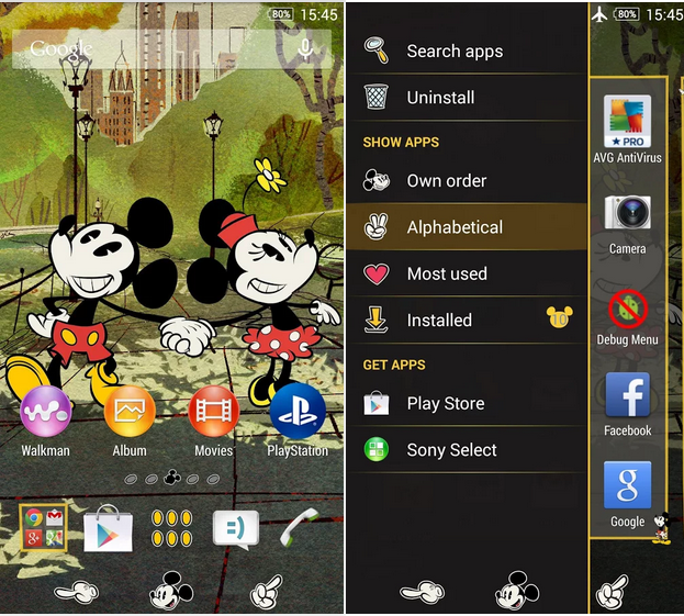 Xperia Mickey Mouse Theme