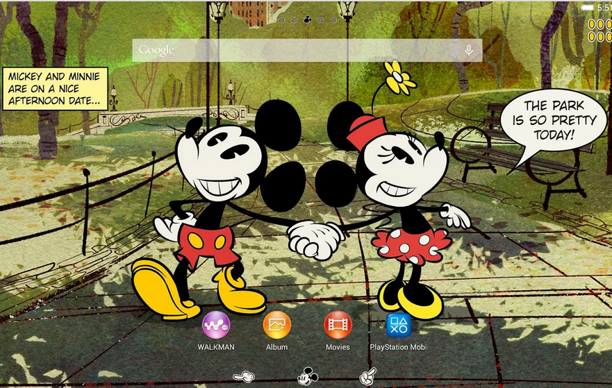 Try Out Sony Xperia Mickey New York Theme Minimal Theme