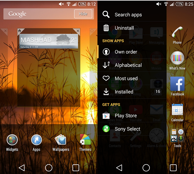 Xperia Sunrise Theme