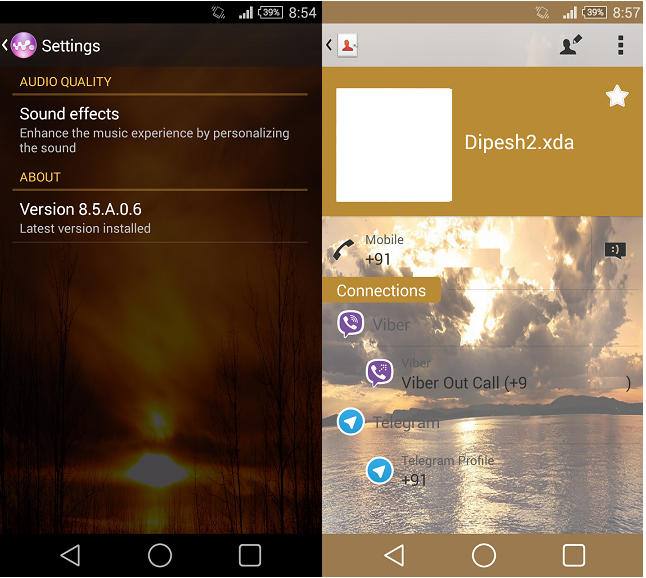 Xperia Sunset theme for android 4.3