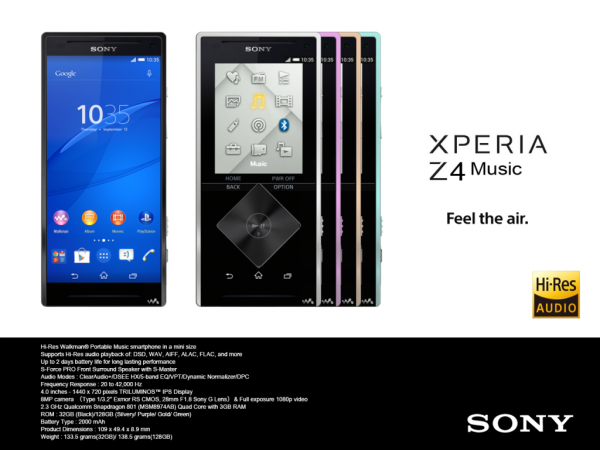 Xperia Z4 Music Leaked