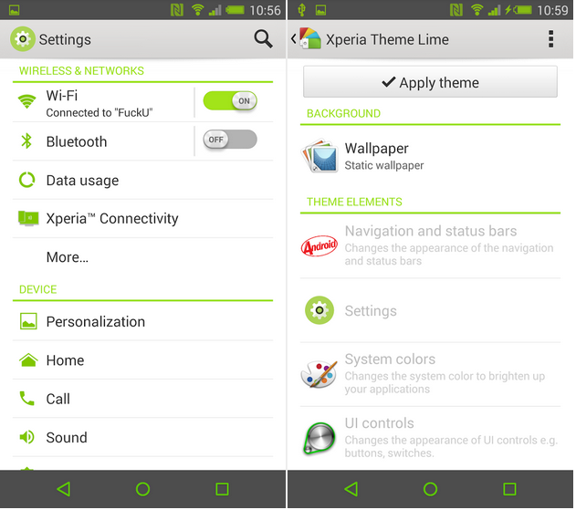 eXpeRianZ Lime Theme  apk