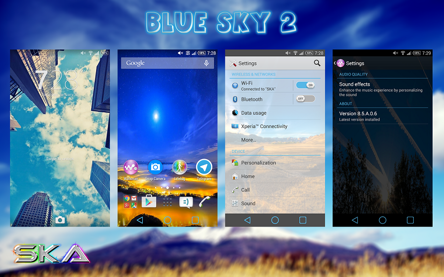 Xperia Blue Sky Theme