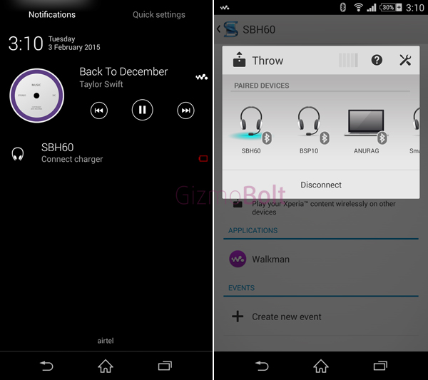 Connect Sony SBH60 Headset with Xperia Z2
