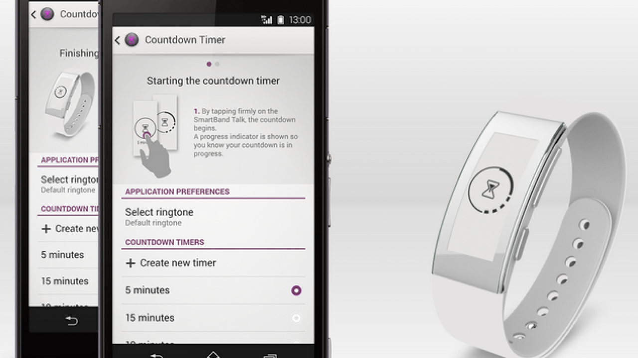 Sony Launches Countdown Timer App For Smartband Talk Swr30