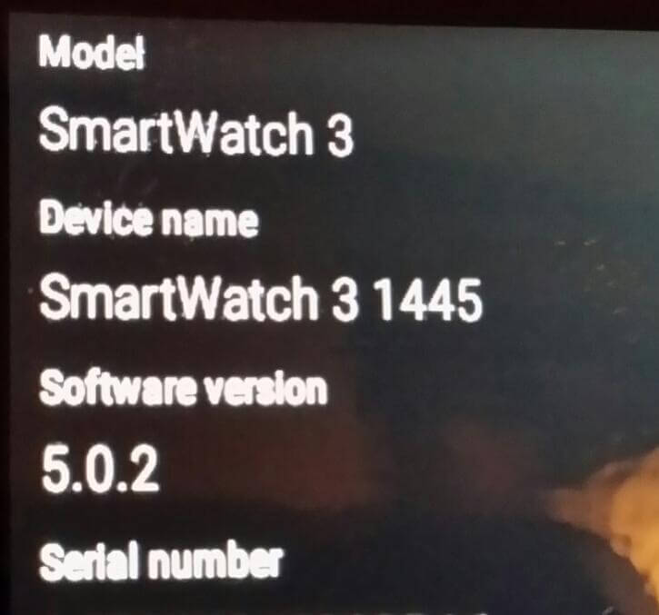 SmartWatch 3 Android 5.0.2 update