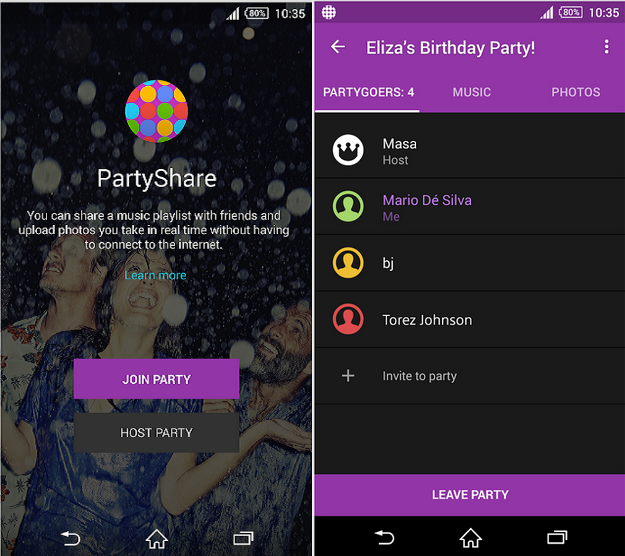 Sony Party Share 01.01.00 app