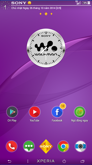 Widget Clock Walkman App