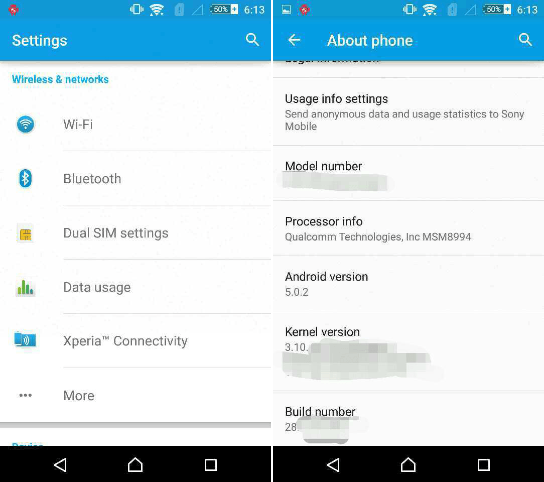 Xperia Z4 Dual Android 5.0.2 Lollipop screenshots