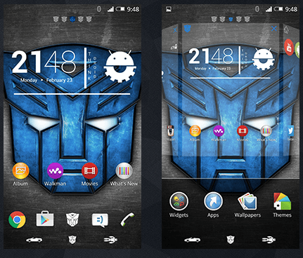 Xperia MoonBreakers Theme - Transformers Design