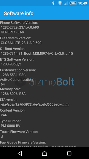 Android 5.0.2 23.1.A.0.690 firmware ftf