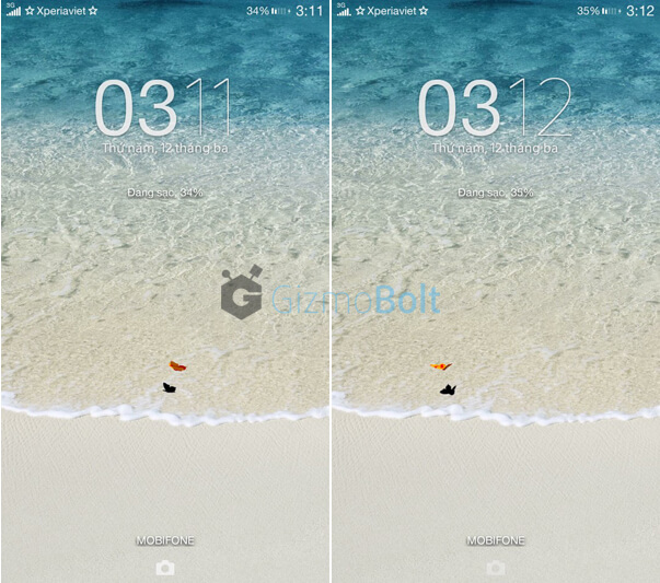 Butterfly Effect on lockscreen