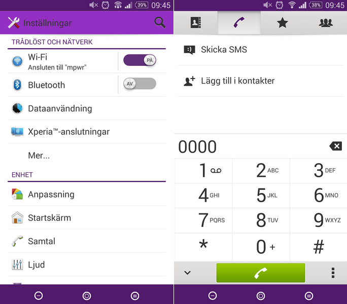 Xperia Flat Purple Theme apk