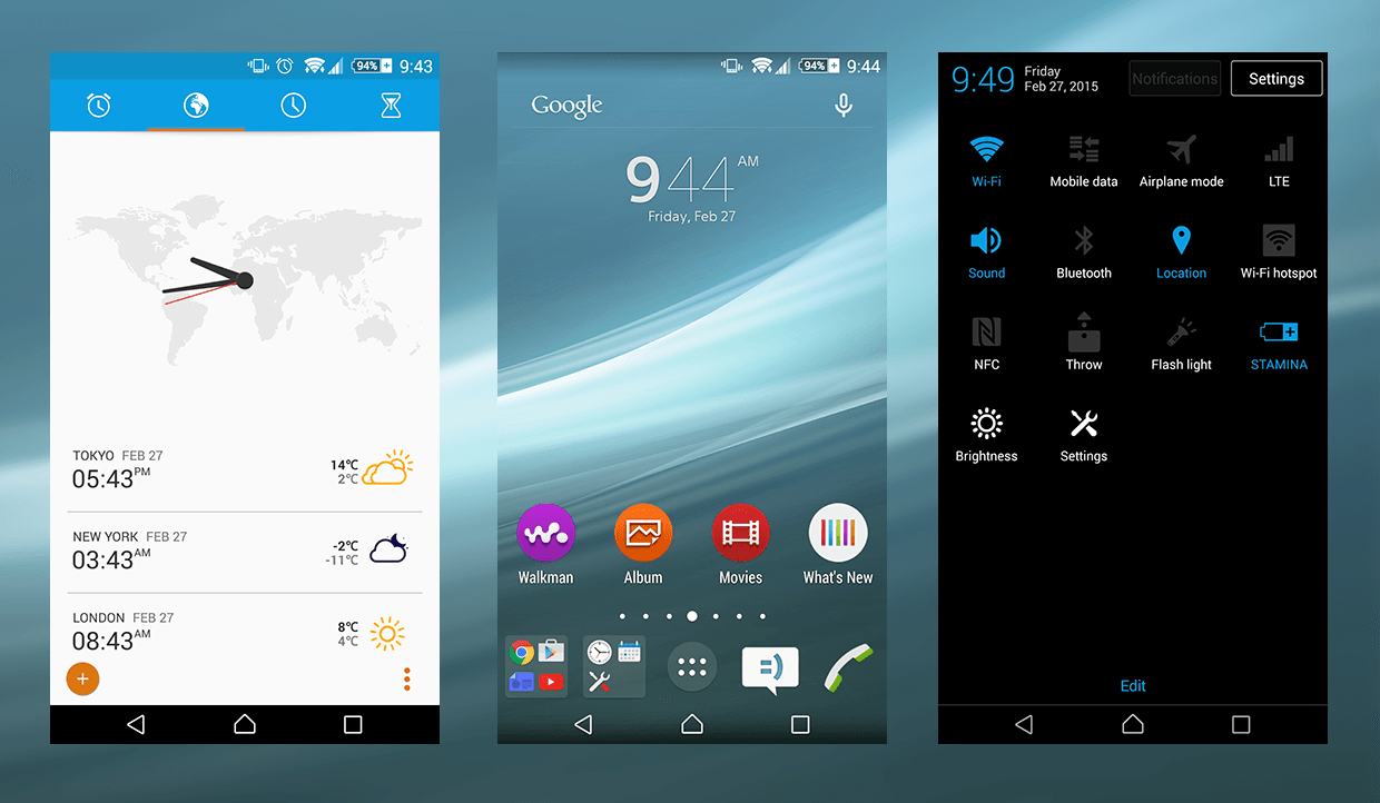 Xperia Material NXT Blue Theme