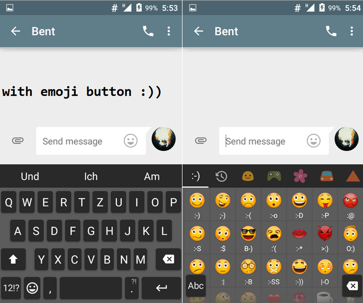 Xperia Lollipop 5.0.2 Keyboard emojis
