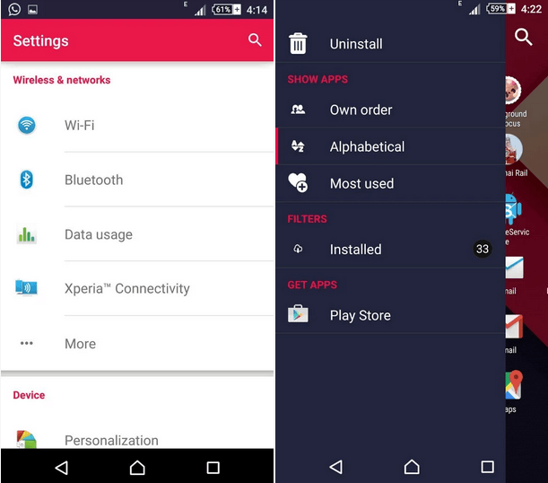 Xperia Lollipop Material Design Theme apk