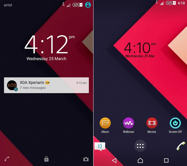 Xperia Lollipop Material Design Theme'