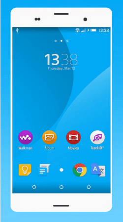 Xperia Minimal Light Blue Theme