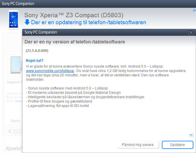 Xperia Z3 Compact 23.1.A.0.690 firmware