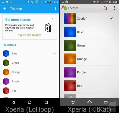 Xperia Lollipop Themes App