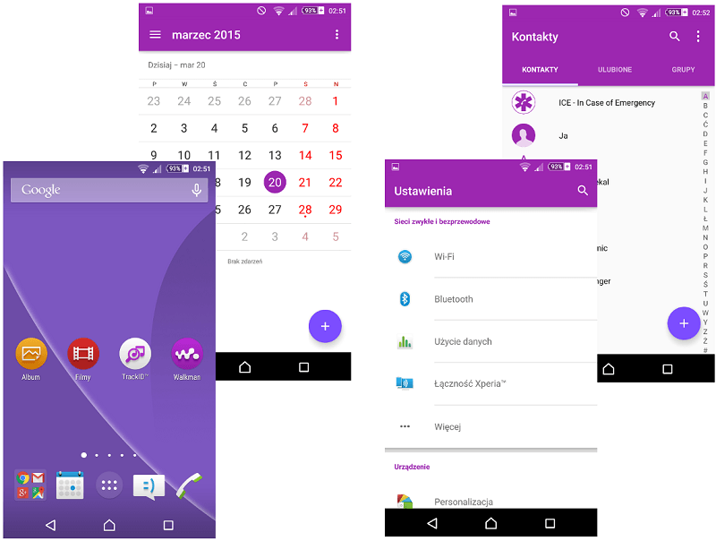 Purple Material Design Xperia Themes