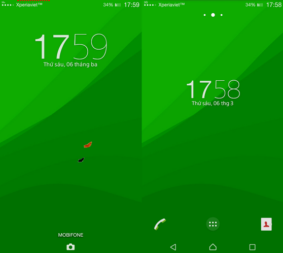 Xperia Lollipop Green Theme