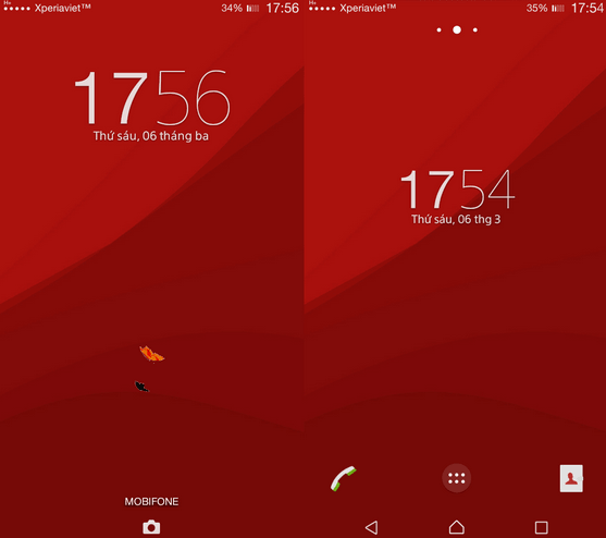 Xperia Lollipop Red Theme