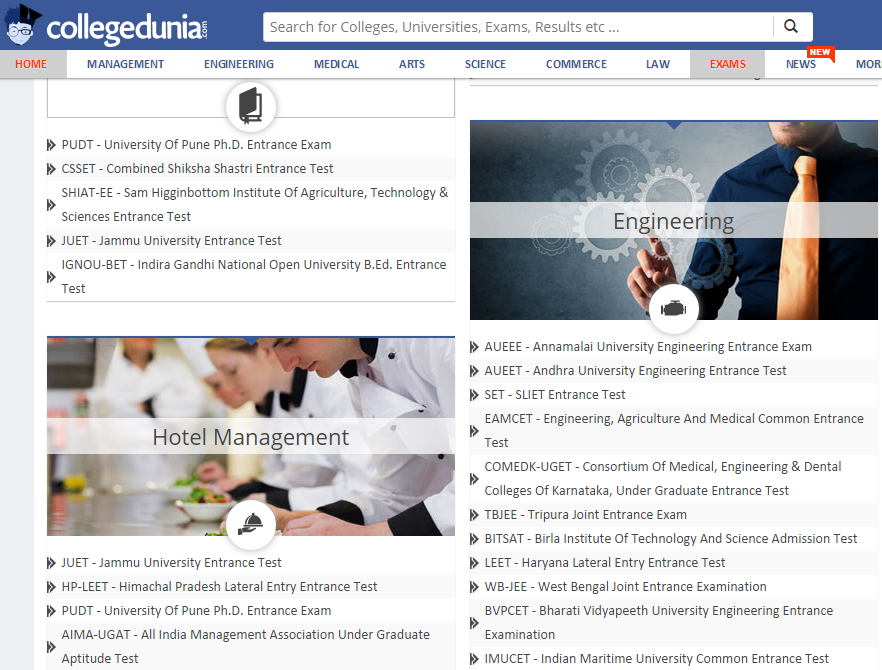 CollegeDunia Engineering Entrance exam