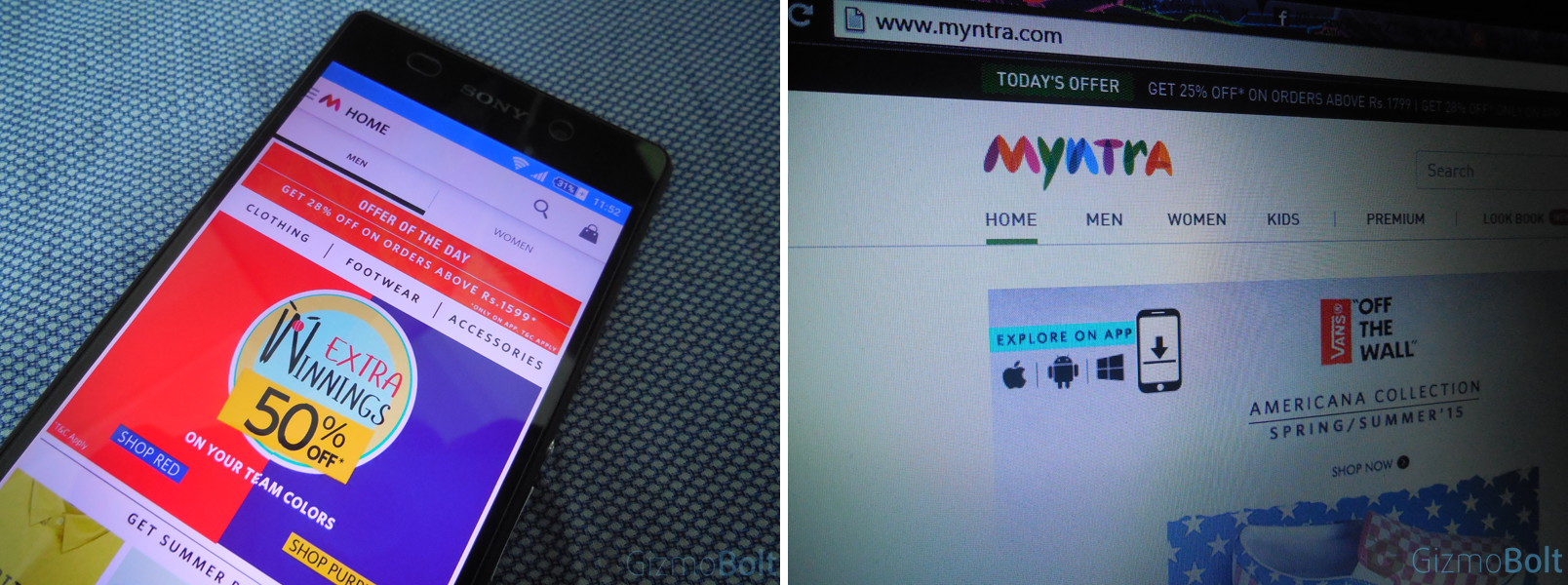Myntra mobile based app-only platform